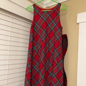 Vineyard Vines Red Plaid Dress Sz 4